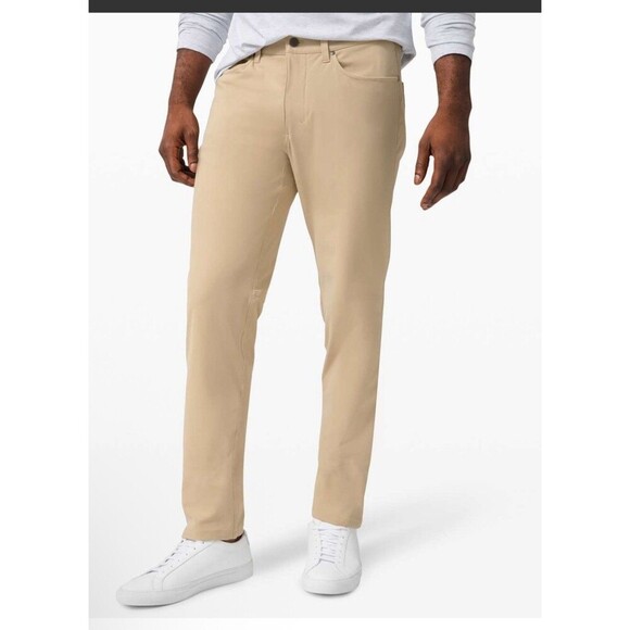 LULULEMON Lululemon ABC Pant Classic Size 31 Khaki 28” Inseam Warpstreme Active - Picture 4 of 11